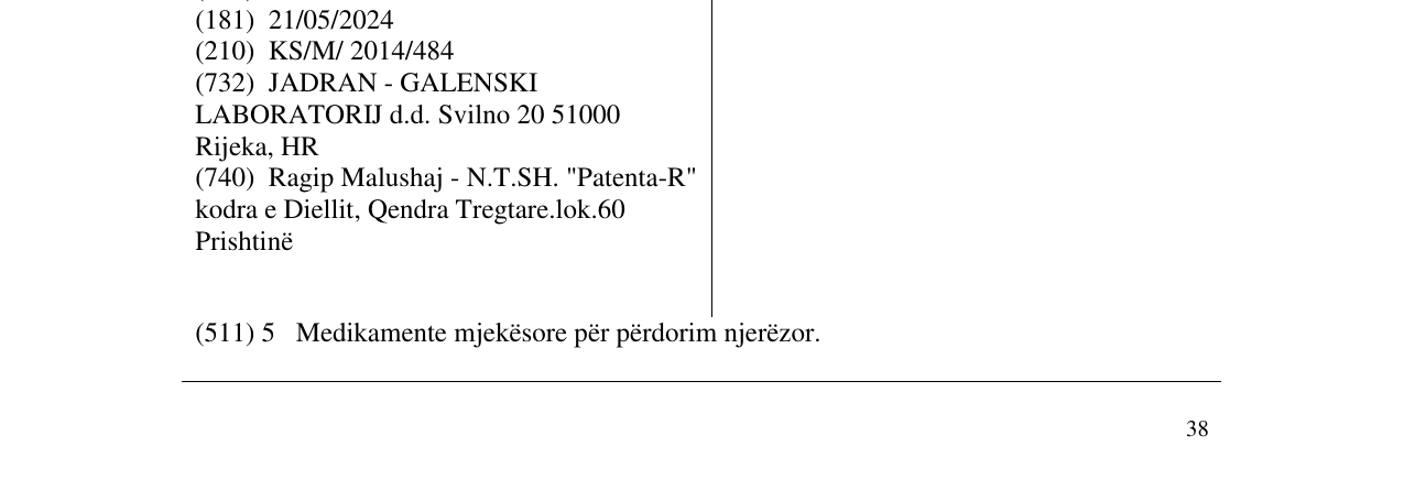Zëri i markës LATANOX në buletin
