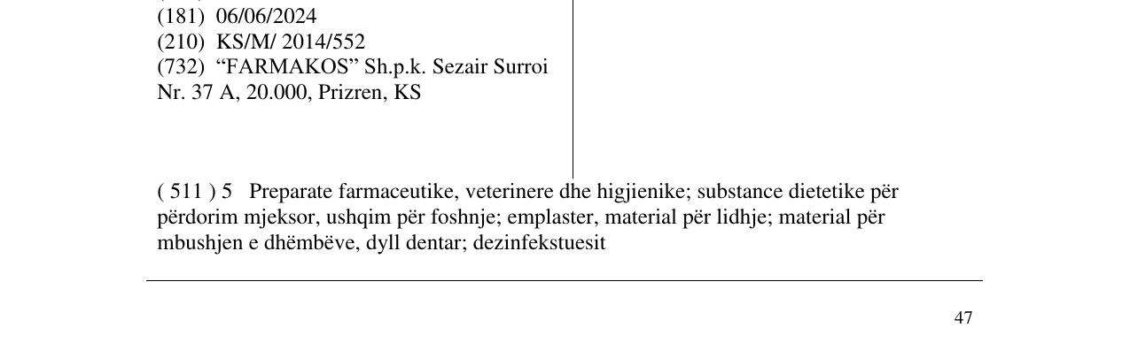 Zëri i markës KONED në buletin