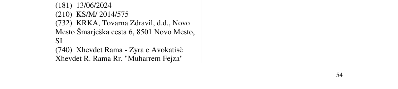 Zëri i markës LORTANDA në buletin