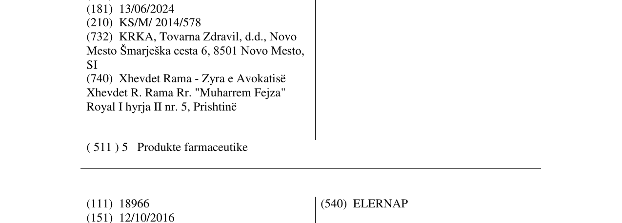 Zëri i markës ACLEXA në buletin