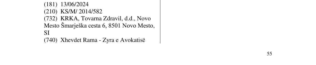 Zëri i markës MOLOXIN në buletin