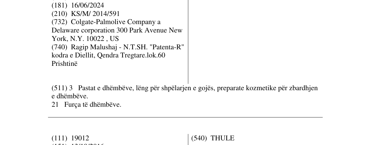 Zëri i markës MAX WHITE PLATINUM në buletin