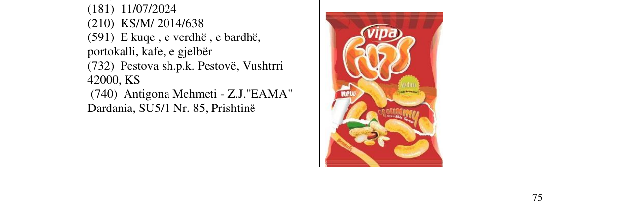 Zëri i markës vipa në buletin