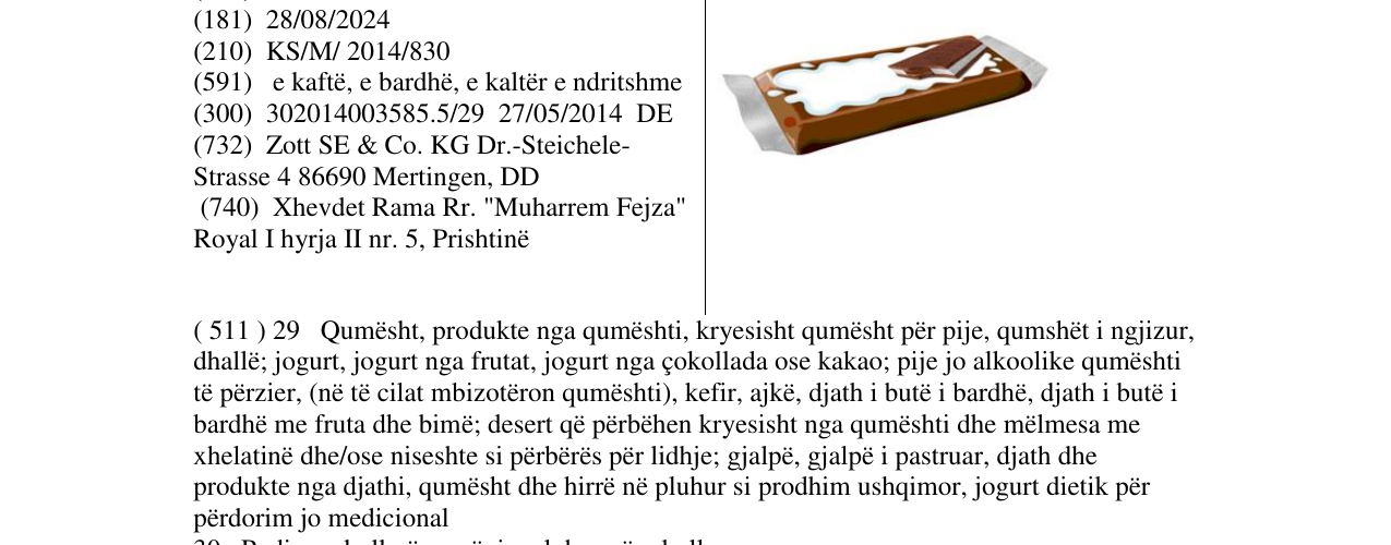 Zëri i markës Zoot Figurative në buletin
