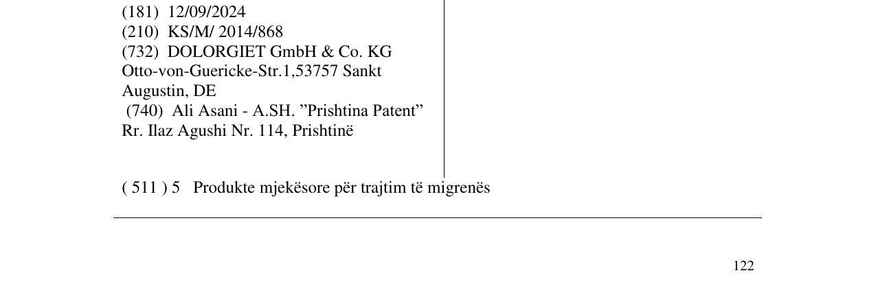 Zëri i markës Migränerton në buletin