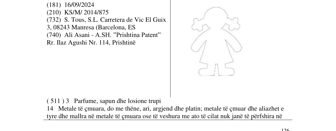 Zëri i markës hija e vajzes në buletin
