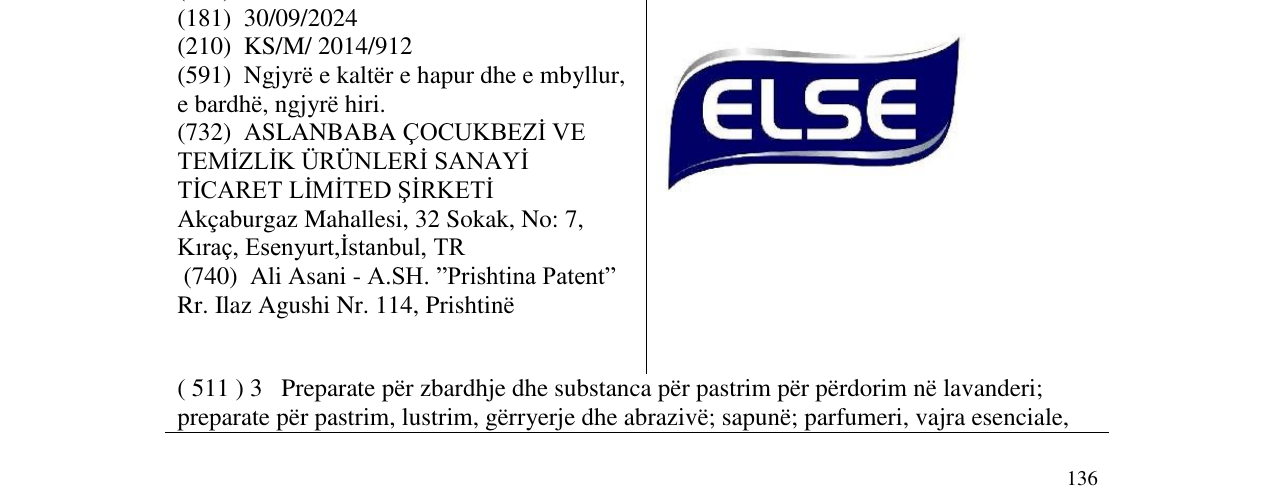 Zëri i markës ELSE në buletin