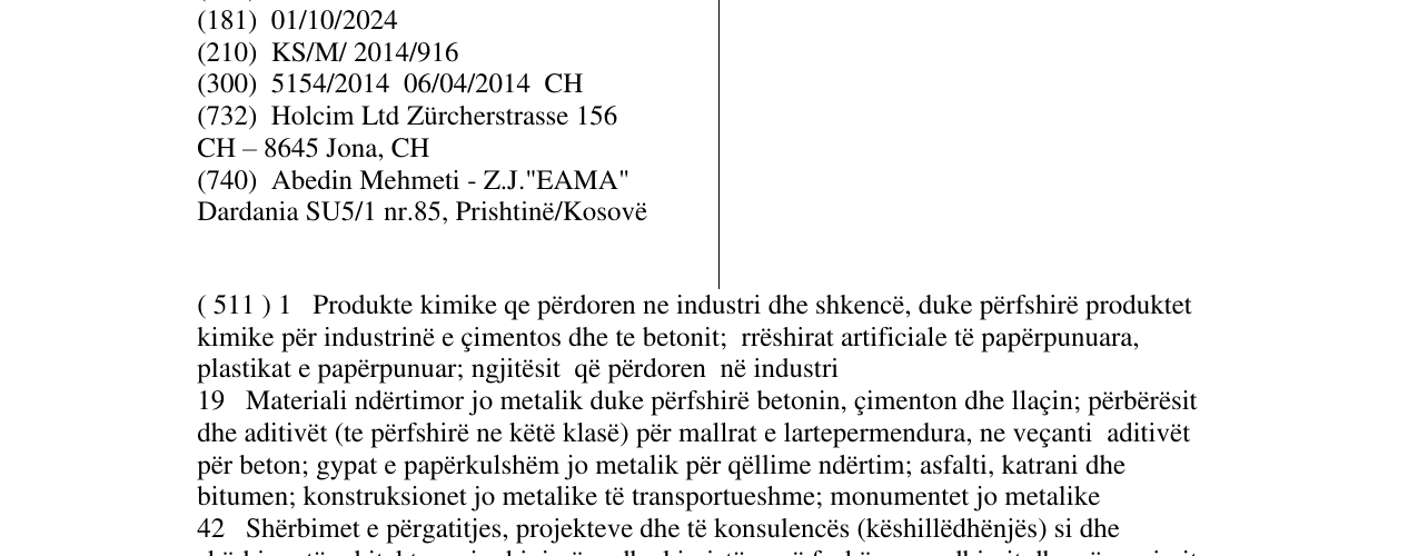 Zëri i markës LafargeHolcim në buletin