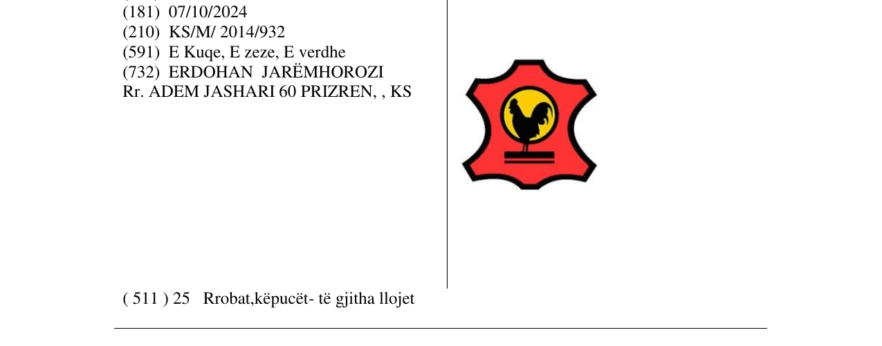 Zëri i markës Markë figurative në buletin