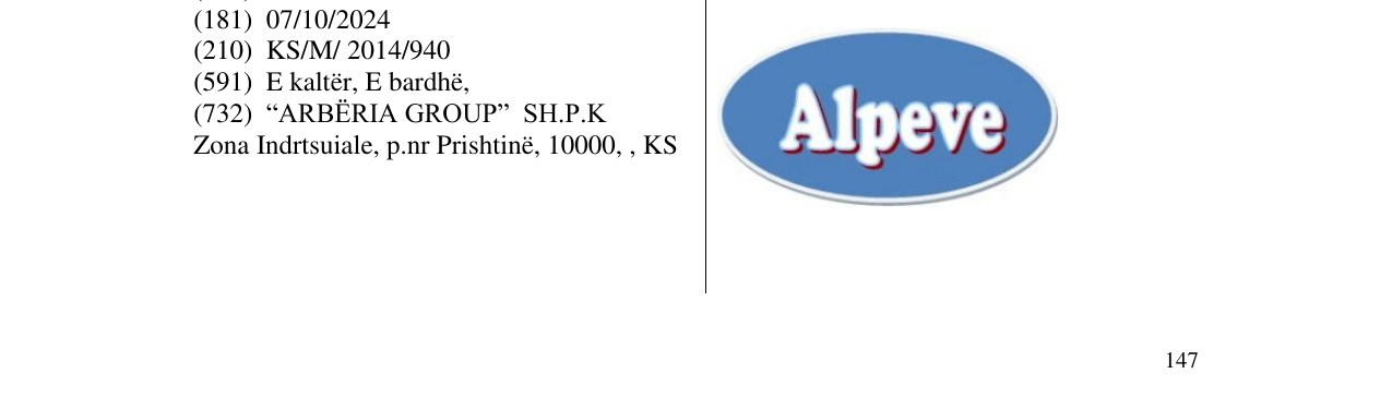 Zëri i markës Alpeve në buletin