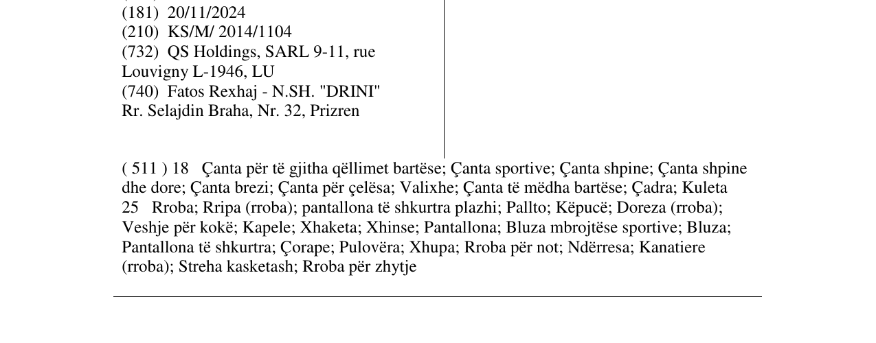 Zëri i markës ROXY në buletin