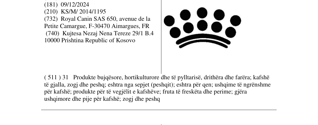 Zëri i markës Markë figurative në buletin