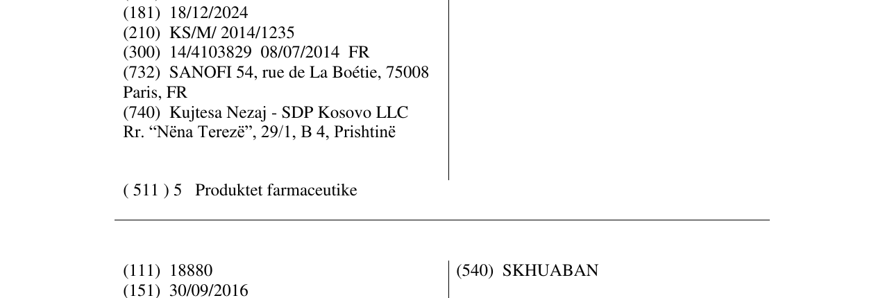 Zëri i markës LIBTAYO në buletin