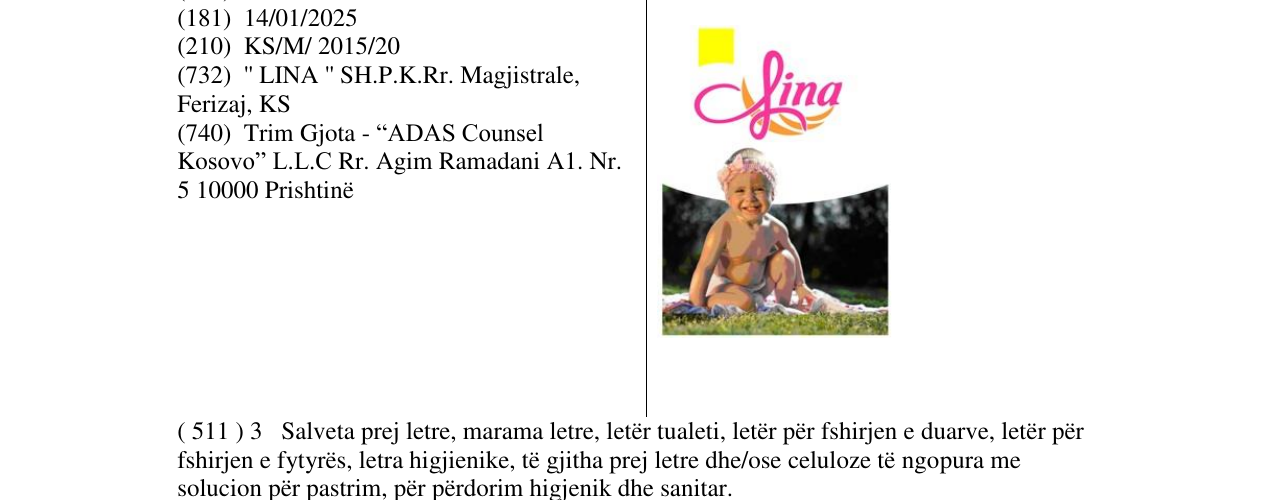 Zëri i markës lina në buletin