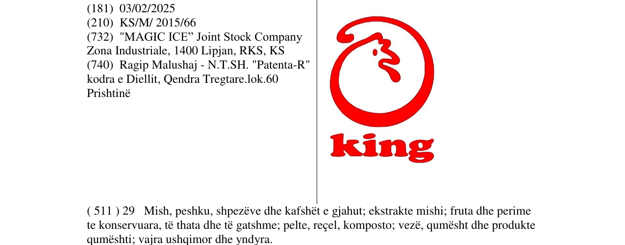 Zëri i markës king në buletin