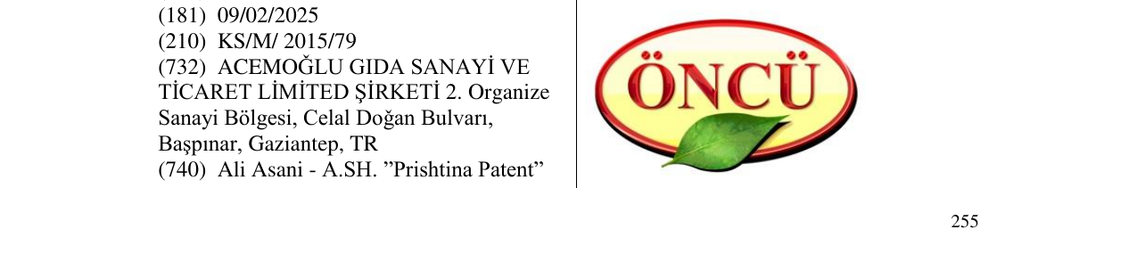 Zëri i markës ONCU në buletin