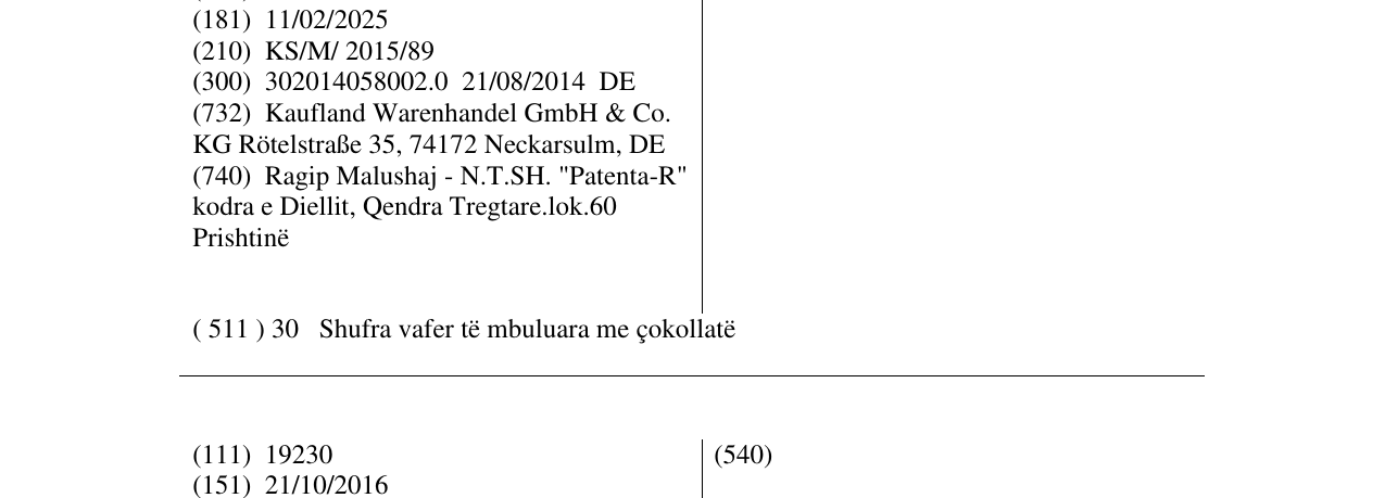 Zëri i markës SPIKEY në buletin