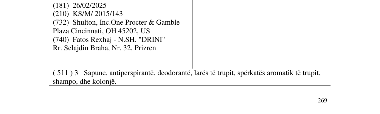 Zëri i markës DANGERTIME në buletin