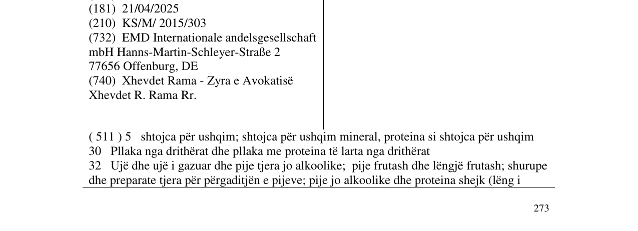 Zëri i markës POWERKING në buletin