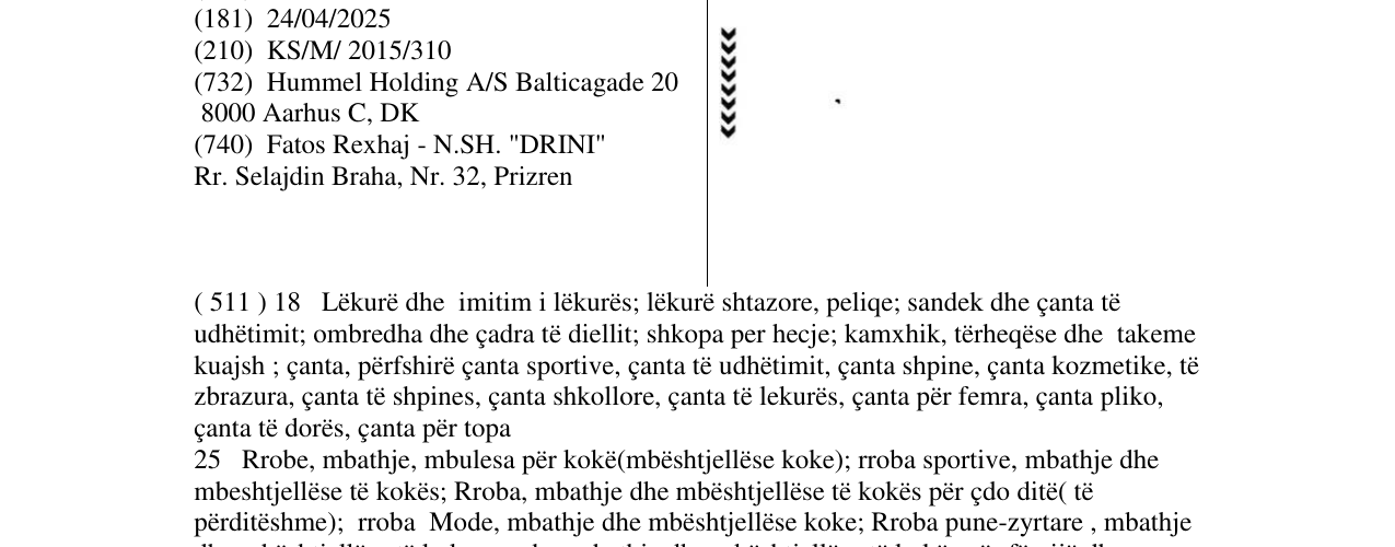 Zëri i markës Markë figurative në buletin
