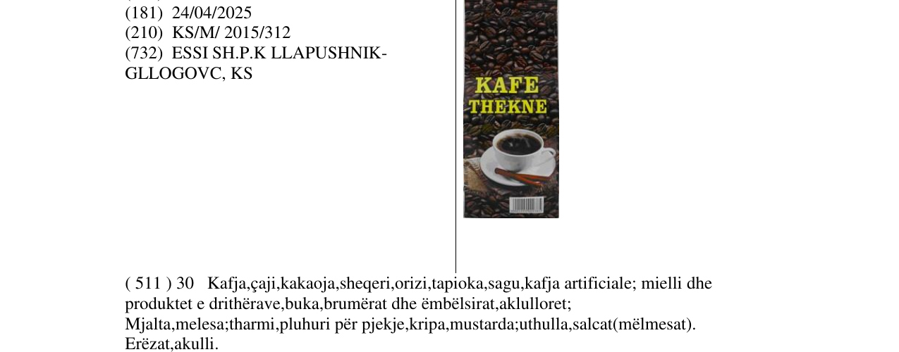 Zëri i markës Markë figurative në buletin