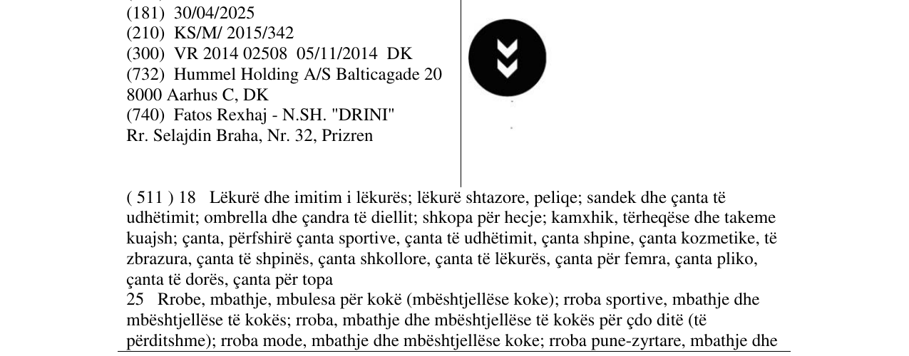 Zëri i markës Markë figurative në buletin