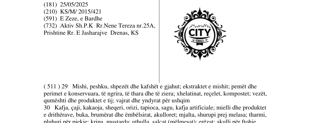 Zëri i markës CITY në buletin