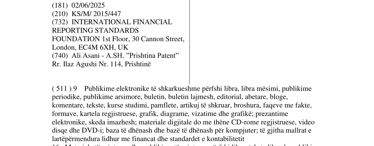 Zëri i markës IFRS në buletin