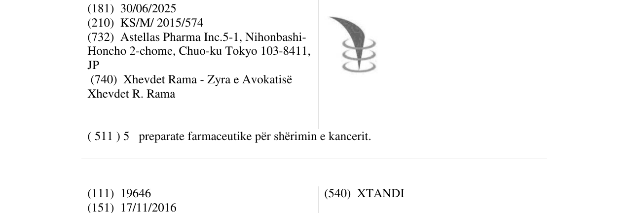 Zëri i markës Markë figurative në buletin