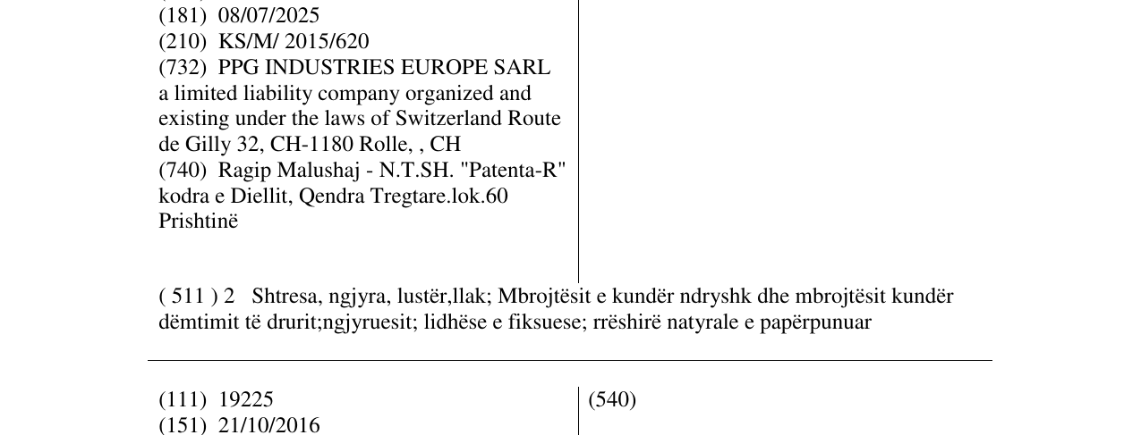 Zëri i markës SELEMIX në buletin