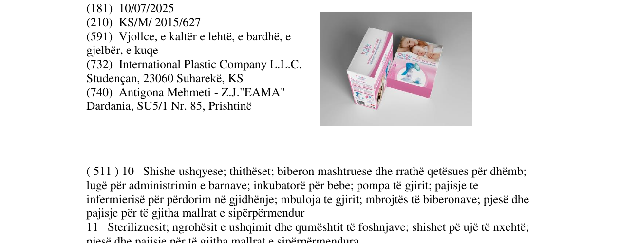 Zëri i markës baby EASY MANUAL BREAST PUMP në buletin