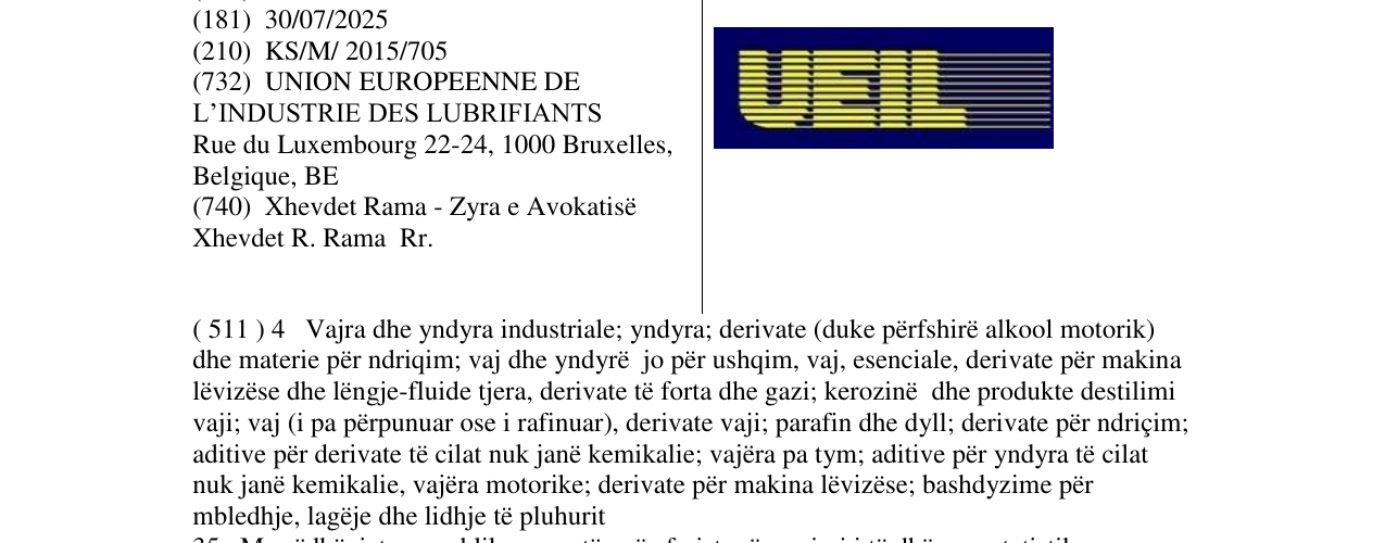 Zëri i markës Markë figurative në buletin