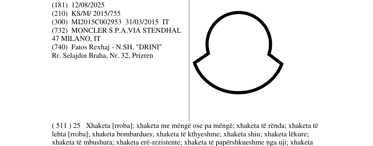 Zëri i markës Markë figurative në buletin