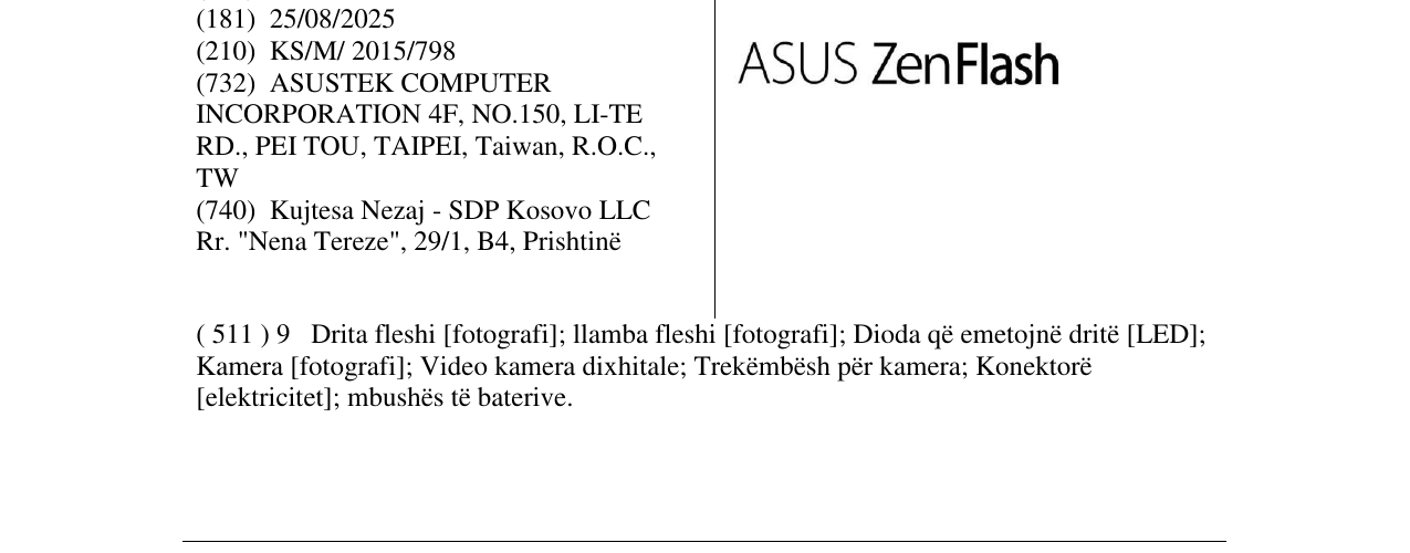Zëri i markës ASUS ZenFlash në buletin