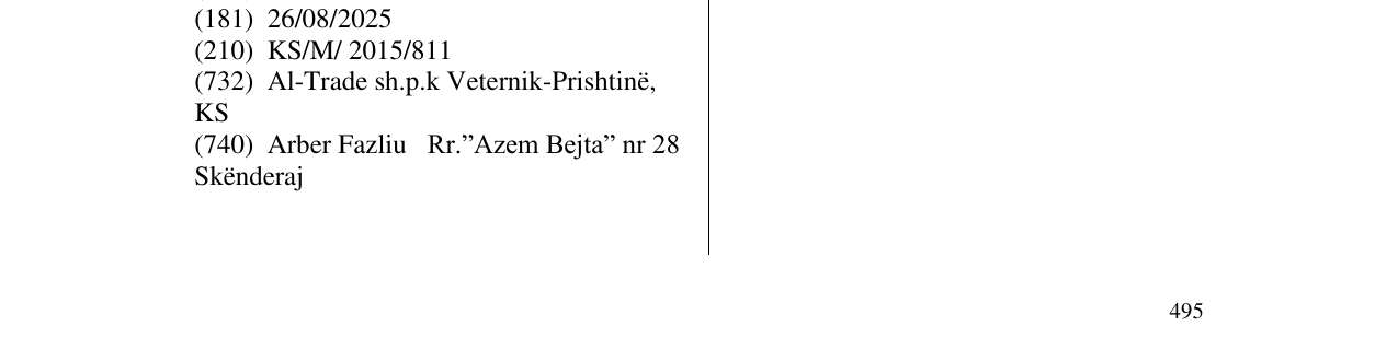 Zëri i markës BAU FIX në buletin