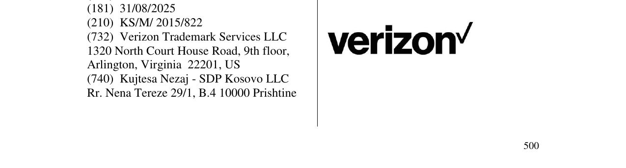 Zëri i markës verizon në buletin