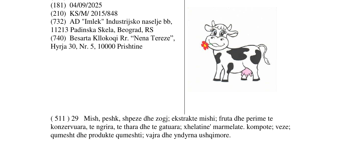 Zëri i markës Markë figurative në buletin
