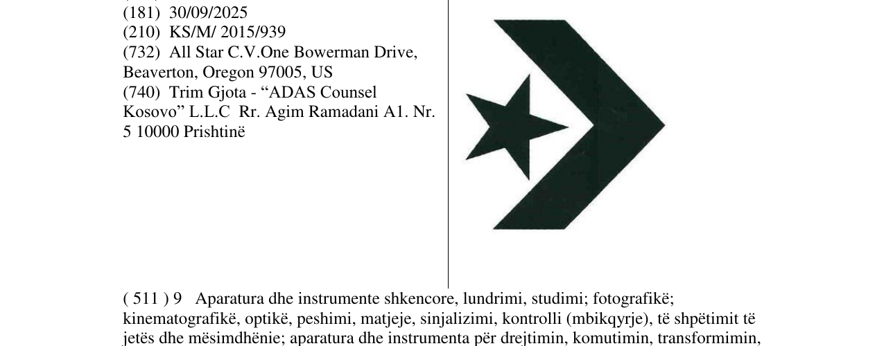 Zëri i markës Markë figurative në buletin