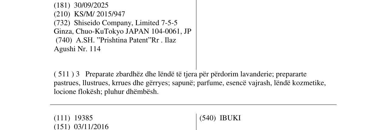 Zëri i markës ULTIMUNE në buletin