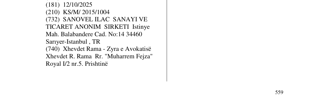 Zëri i markës ignis në buletin