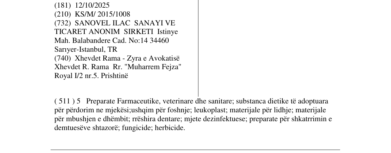 Zëri i markës panthec në buletin