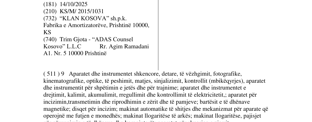 Zëri i markës ZONA B në buletin