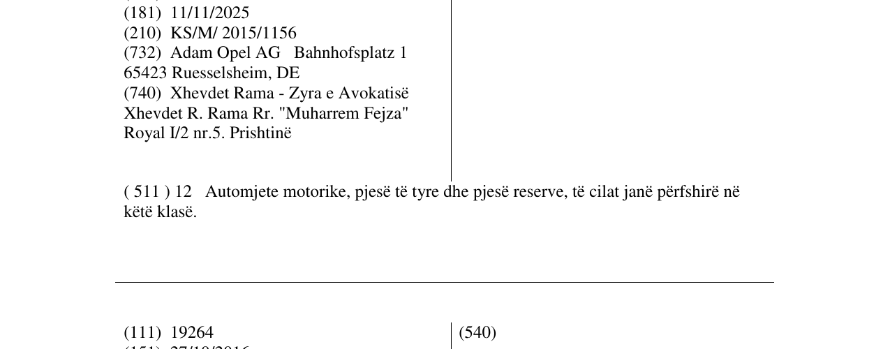 Zëri i markës Grandland në buletin