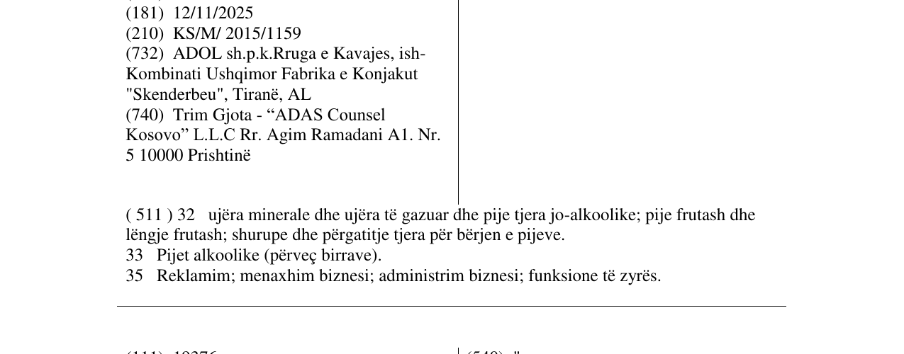Zëri i markës ADOL në buletin