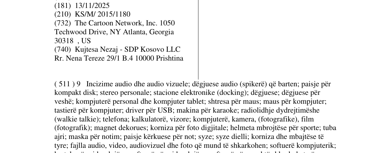 Zëri i markës BOOMERANG në buletin