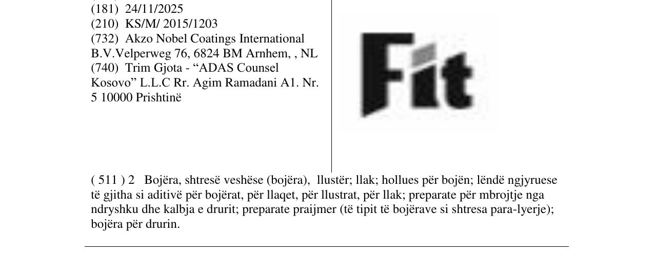 Zëri i markës Fit në buletin