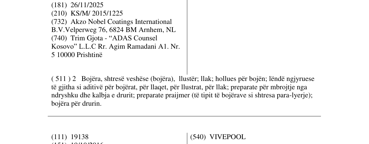 Zëri i markës VIVEDECO në buletin