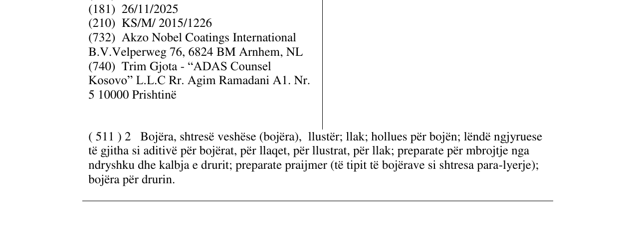 Zëri i markës VIVEPOOL në buletin