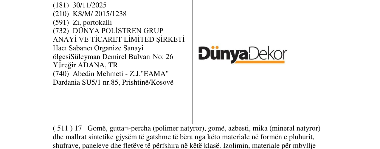 Zëri i markës DunyaDekor në buletin