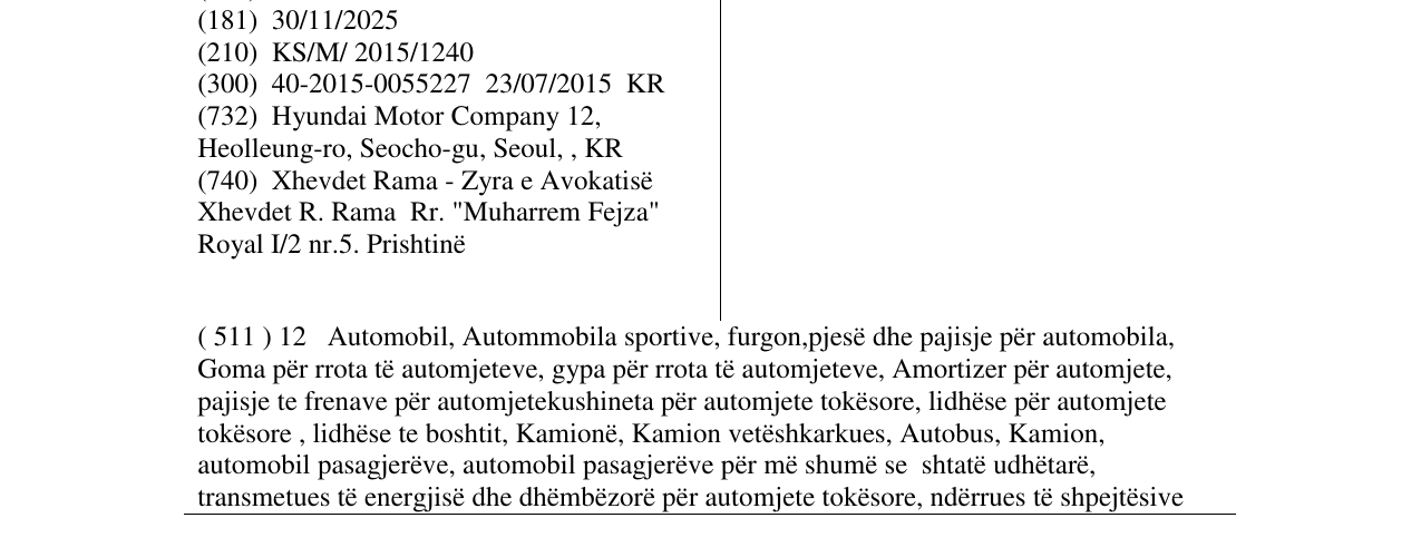 Zëri i markës GV90 në buletin